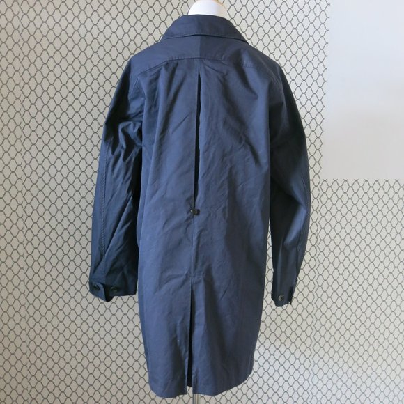 TSE Navy Blue Balmacaan Coat - Size 8 - Picture 2 of 6